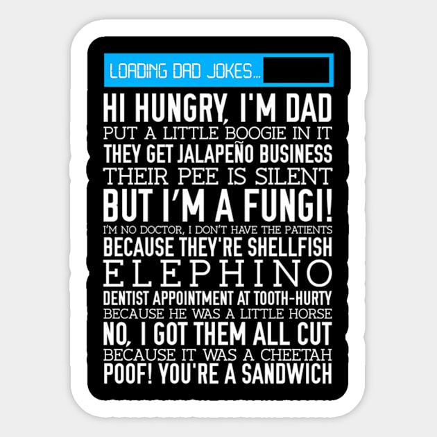 Dad Jokes Father'S Day Pun Sticker by klei-nhanss